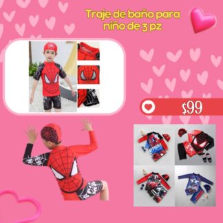 Traje de baño para niño de 3 pz