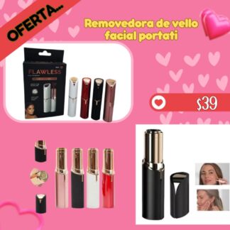Removedora de vello facial portatil