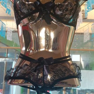 coordinado sexy 0517 (NEGRO)