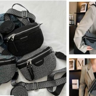 Duo de bolsa con pedreria