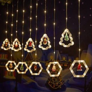 Serie navideña arbolito y hexagono