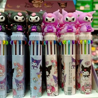 Pluma de 10 tintas KUROMI ($15pz o $13dcn)