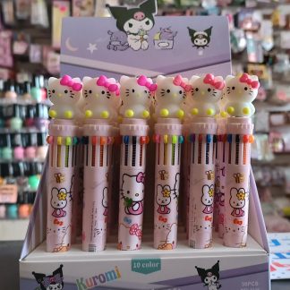 Pluma 10 tintas HELLO KITTY ($15pz o $13dcn)