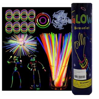 Varitas neon luminosas PAQUETE DE 100 PIEZAS