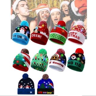 Gorro de luz navideño