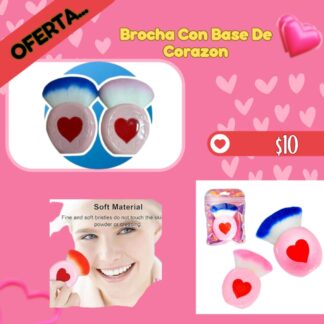 Brocha Con Base De Corazon