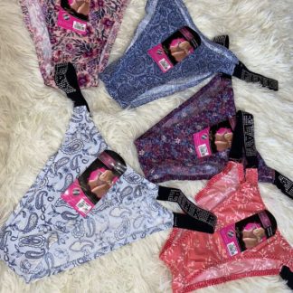 H8809 Bikini para dama con pedreria (surtido color)