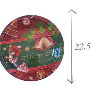 Plato navideño  $9 pz 22.5CM