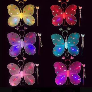 Alas de mariposa con luz led