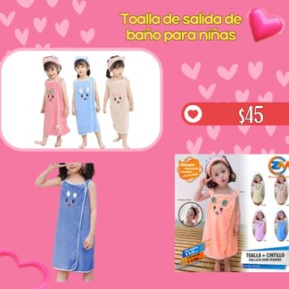 Toalla de salida de baño para niñas#