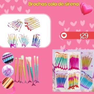 Brochas cola de sirena#