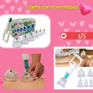Cajita con 6 ventosas