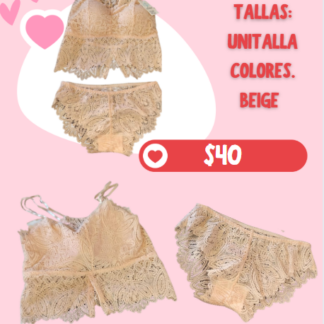 2059 Coordinado De Encaje (UNITALLA)