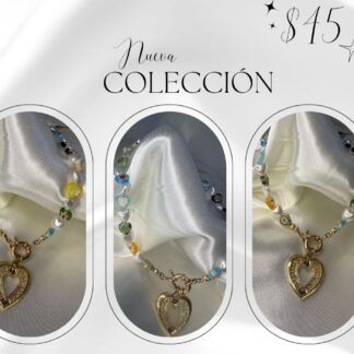 Collar con dije de corazon