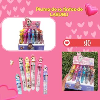 Pluma de 10 tintas de LABUBU