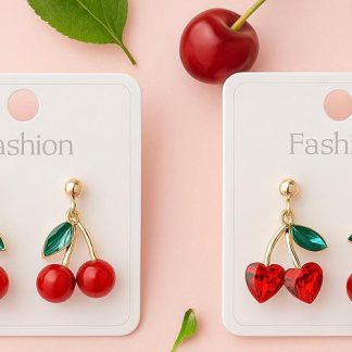 Par De Aretes De Cereza