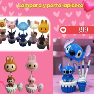 Lámpara y porta lapicero