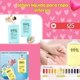 Jabon líquido para ropa interior