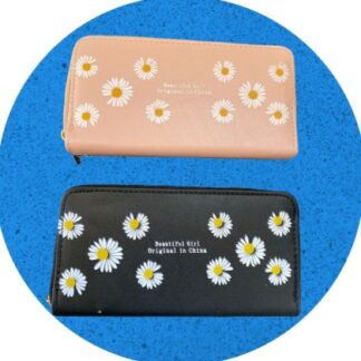 Q116 Cartera Flores Doble