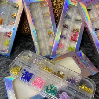 Decoración Para Uñas Caja Morada