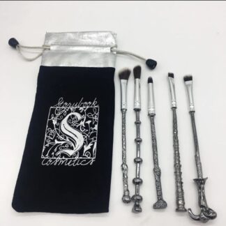 Set De 5 Brochas Metálicas Harry Potter Con Estuche