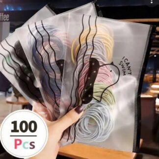 Paquete 100 Pzas De Ligas KAWAII $15