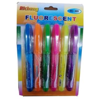 Paquete 6 pzas Marca textos flourescent $25