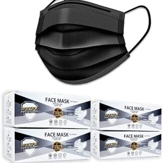 Cubrebocas Tri capa Negro $29 (50 pzas)