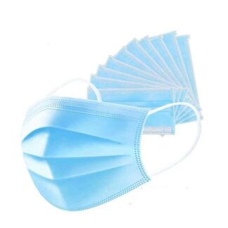 50 pzas Cubrebocas Tricapa Azul $23