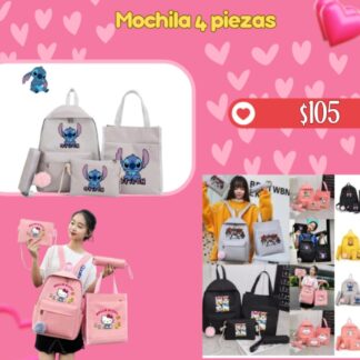 Mochila 4 piezas