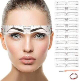 MD94 Paquete de 10 Stickers de regla para Diseño de Cejas#