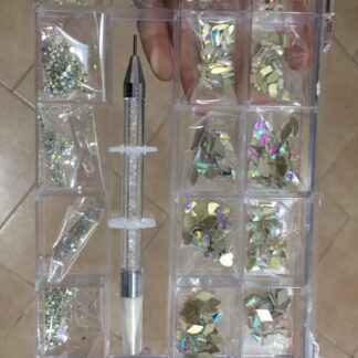 Pastillero Pedrería Para Uñas Con Aplicador