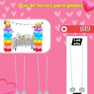 Duo de torres para globos