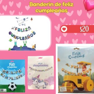 Banderin de feliz cumpleaños