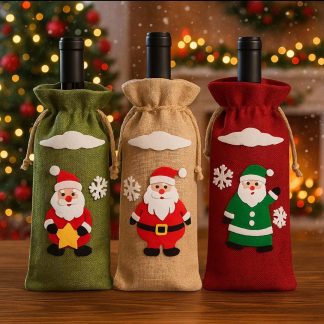 Funda navideña para botella