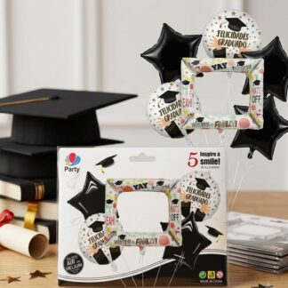 Set de globos de graduación 5pz