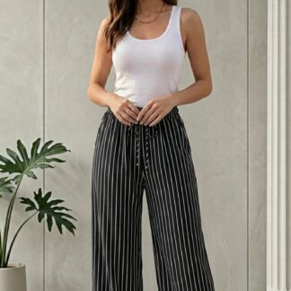 ZL-A112 Pantalon de rayas $79 pieza $69 apartir de 3 piezas#