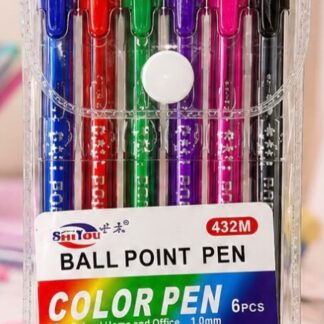 Paquete De 6 Plumas de Colores#