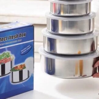 Set de 5 Recipientes de Acero Inoxidable#