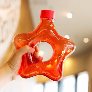 Botella de Agua en Forma de Estrella#