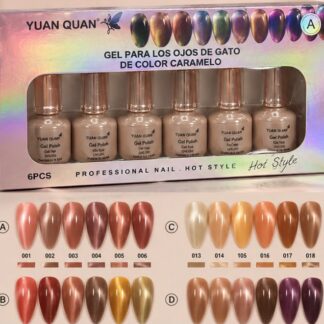 Gelish Efecto Ojo de Gato $25pz o Gama $135 6pzs A-L264